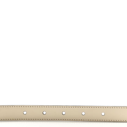 Gucci Calfskin Double G 20mm Belt 100 40 Mystic White 3 of 7