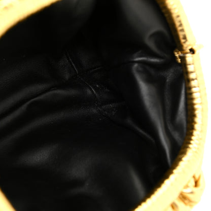 Bottega Veneta Metallic Bark Calfskin The Mini Pouch Gold 9 of 9