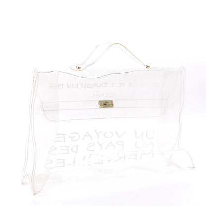 Hermes Vinyl Souvenir De L'Exposition Kelly Transparent 3 of 9