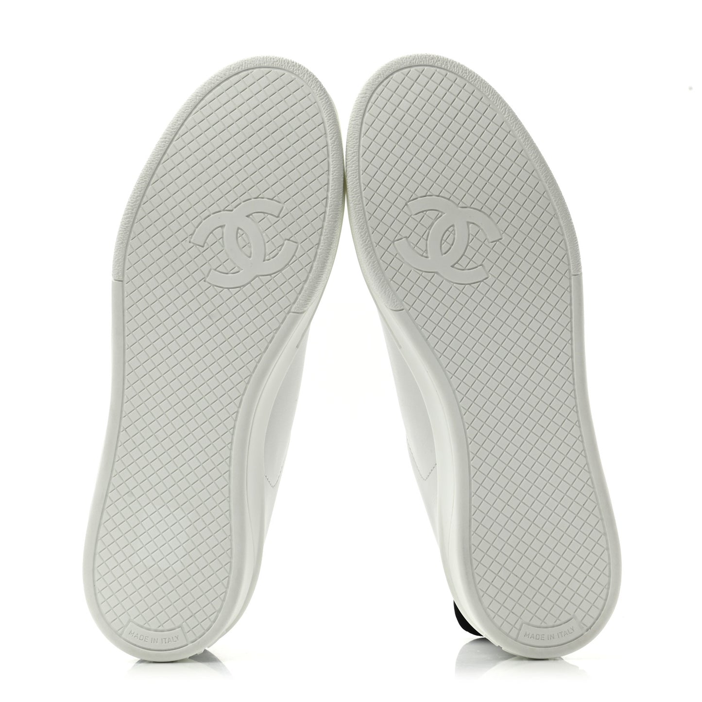 Calfskin CC Womens Sneakers 36.5 White