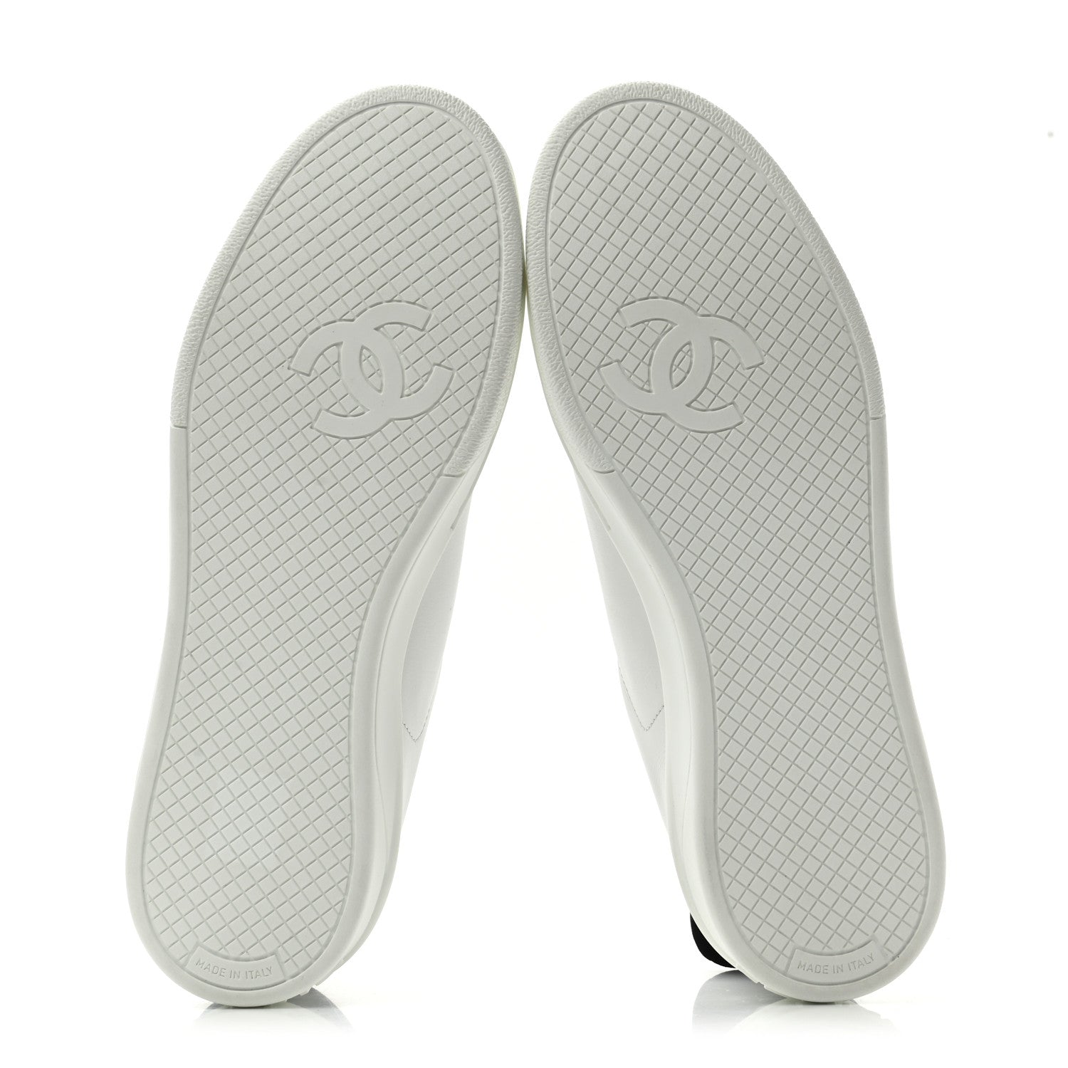 Chanel Calfskin CC Womens Sneakers 36.5 White 5 of 11