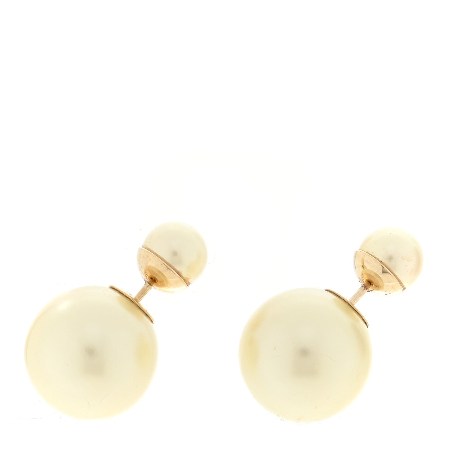 Pearl Mise En Dior Tribal Earrings Gold