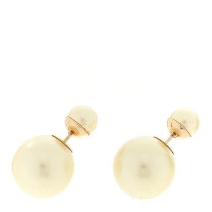 Christian Dior Pearl Mise En Dior Tribal Earrings Gold 1 of 4
