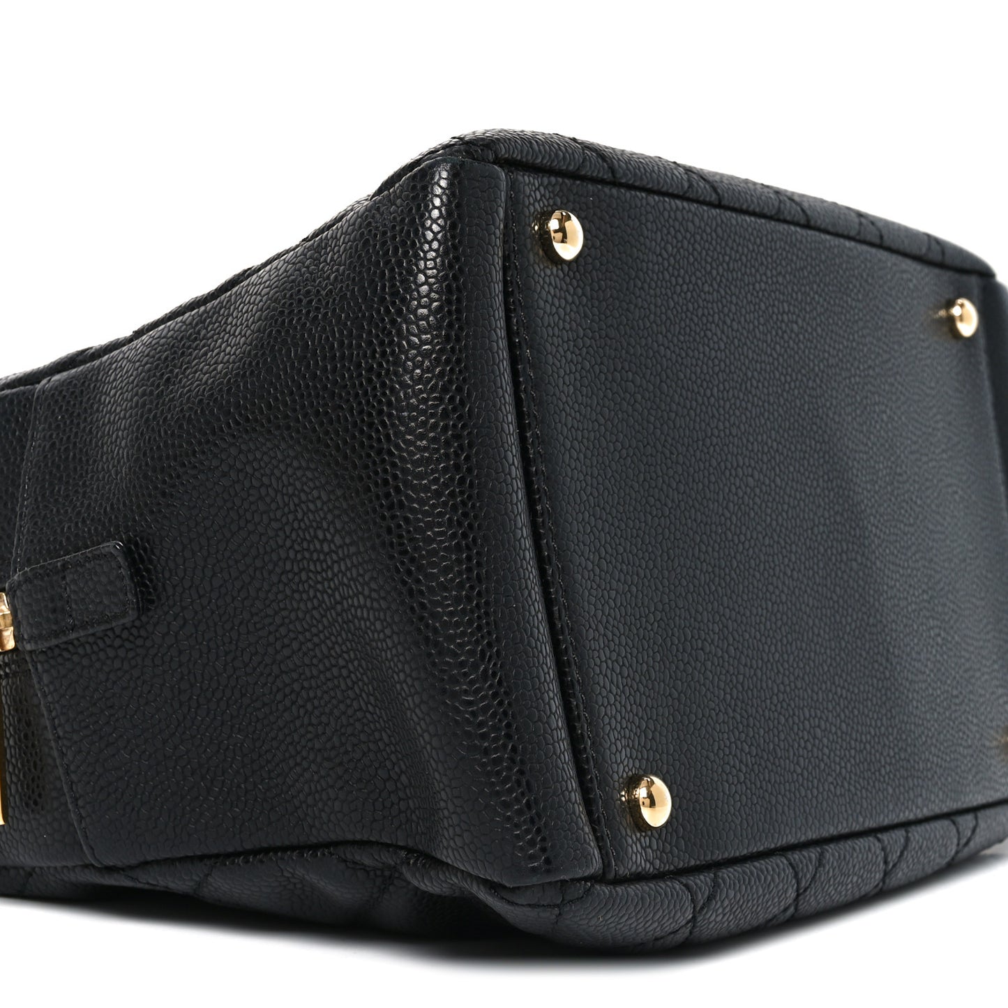 Caviar Quilted Petit Timeless Tote PTT Black