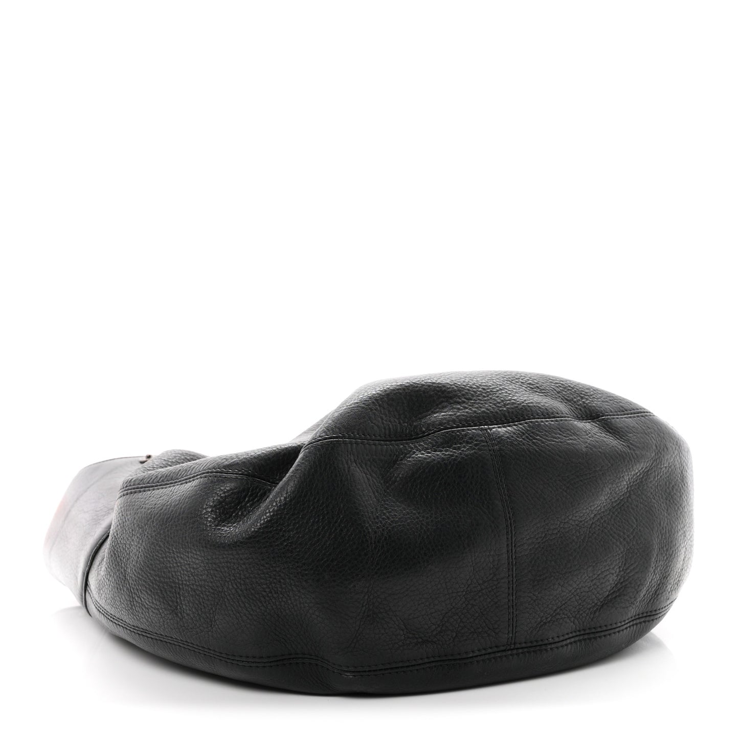 Soft Spongy Calfskin Hobo Black