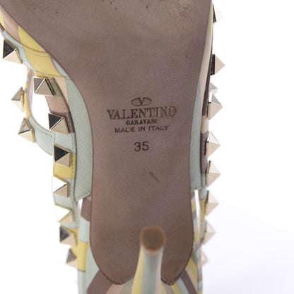 Valentino Garavani Nappa Native Couture 1975 Rockstud Ankle Strap 100mm Pumps 35 Multicolor 10 of 13
