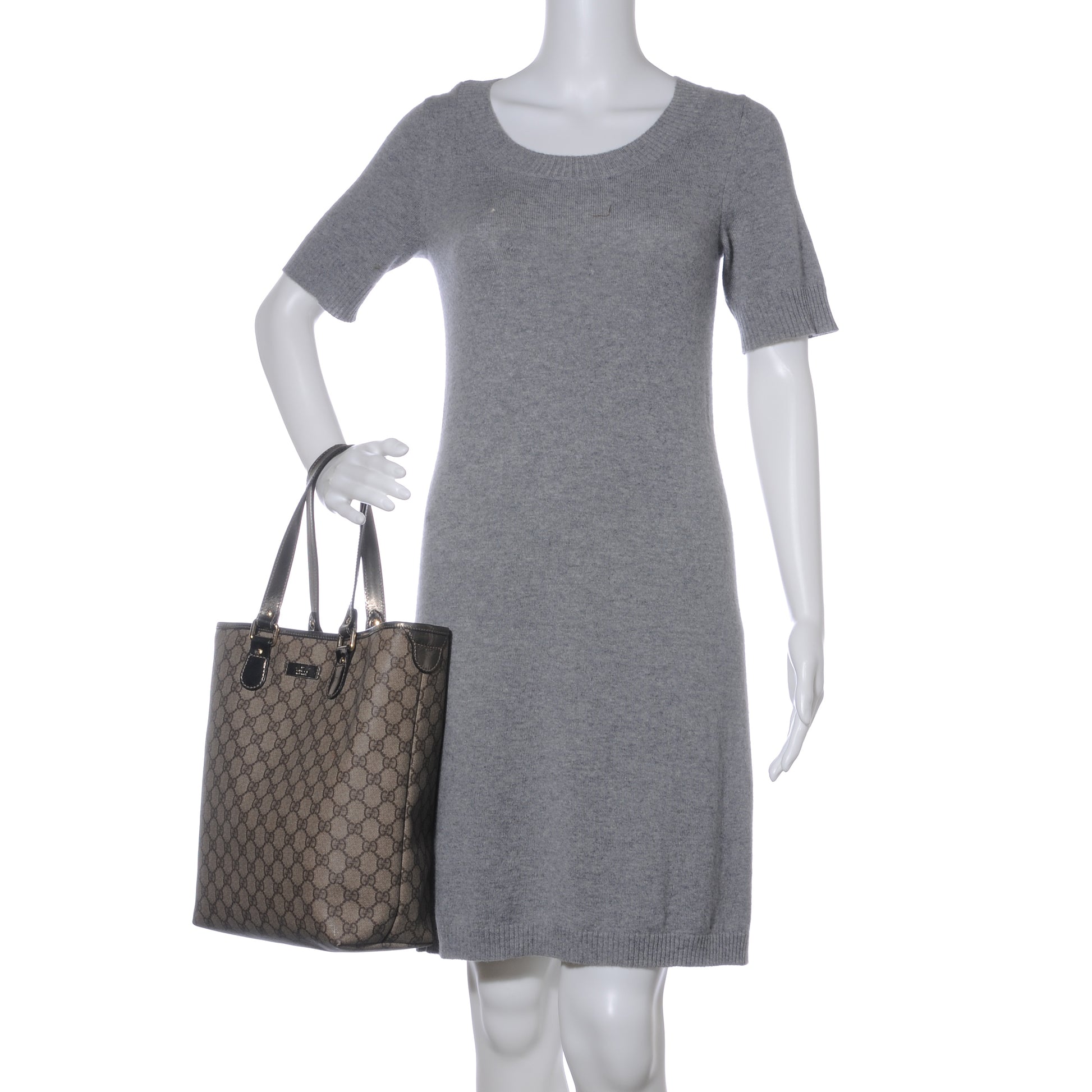 Gucci GG Plus Monogram Joy Shopper Tote Metallic 2 of 9