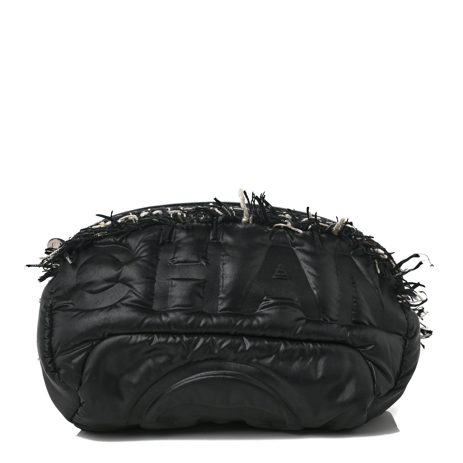 Chanel Nylon Tweed Coco Neige Belt Bag Black 1 of 8