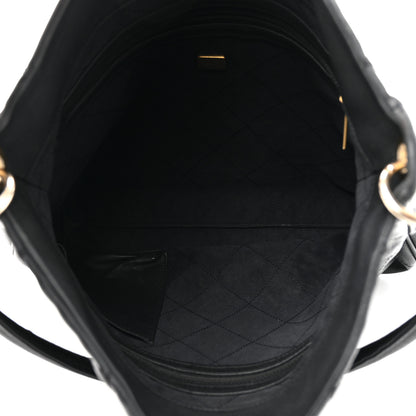 Chanel Calfskin Stitched Hobo Black 5 of 13