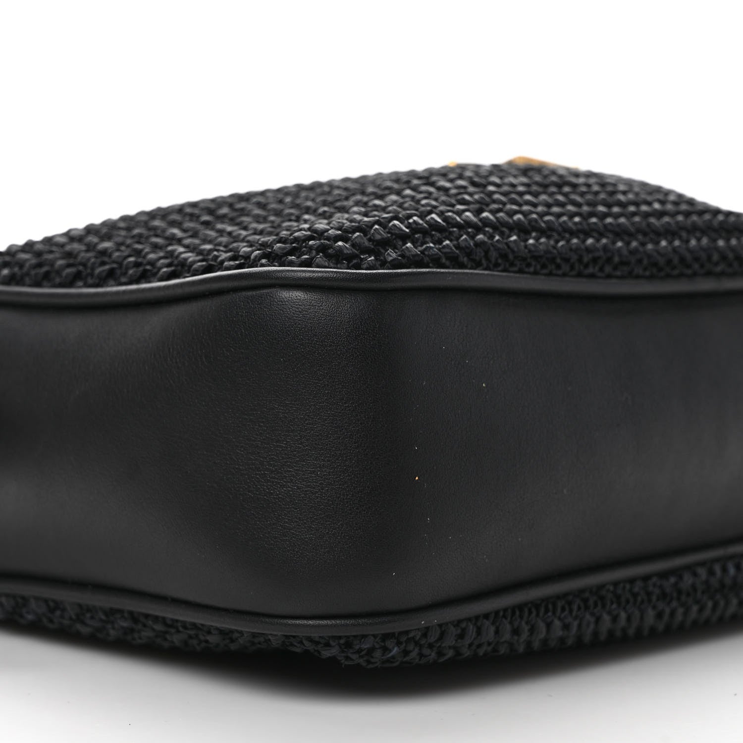 Saint Laurent Raffia Canvas Monogram Lou Camera Bag Black 9 of 10