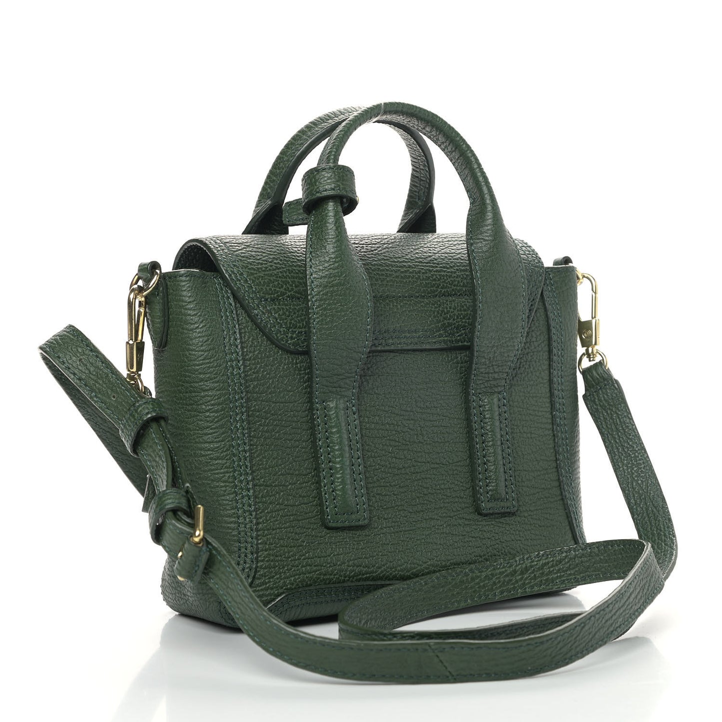 Textured Calfskin Mini Pashli Satchel Jade