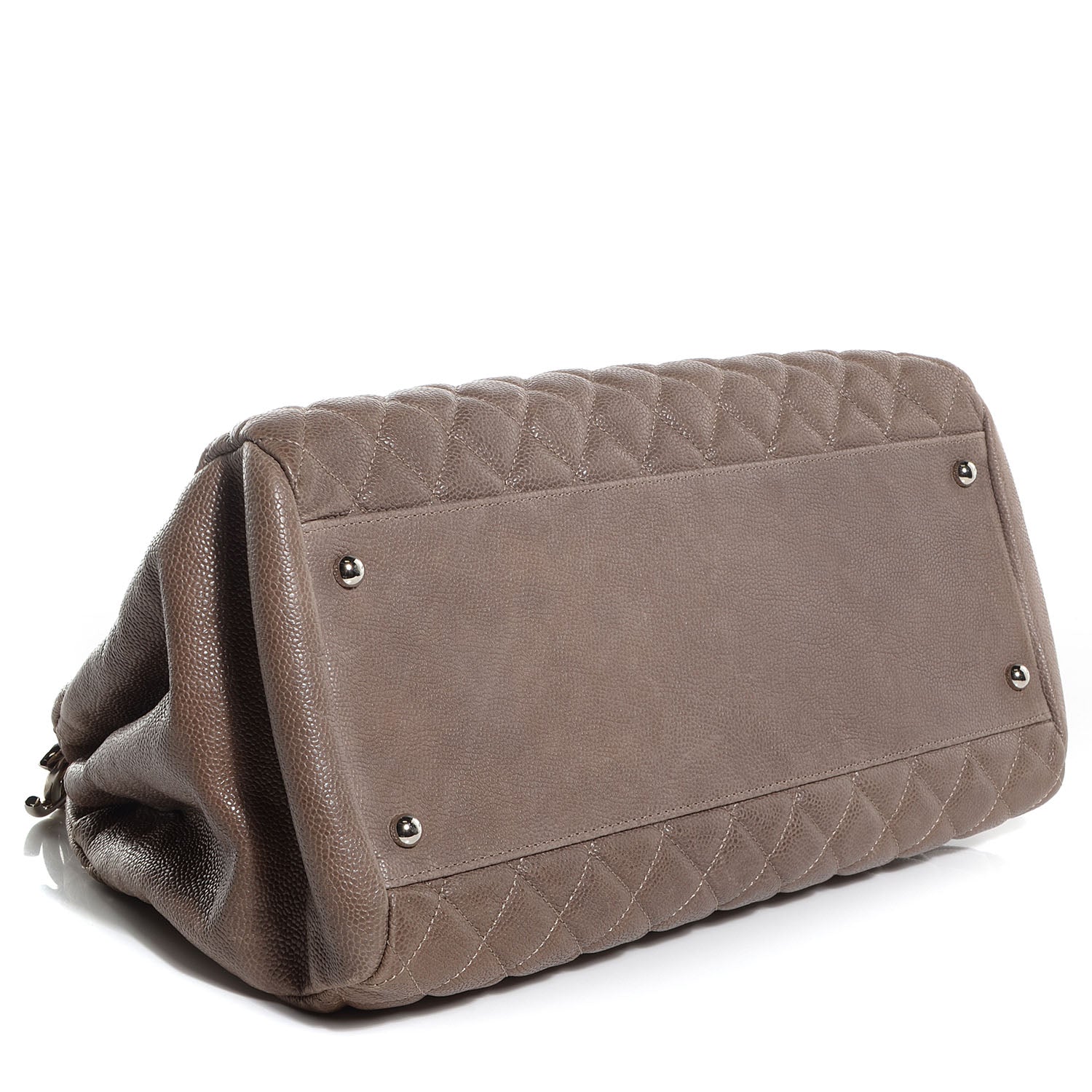 Chanel Caviar Quilted Large Just Mademoiselle Bowling Bag Grey 4 of 7