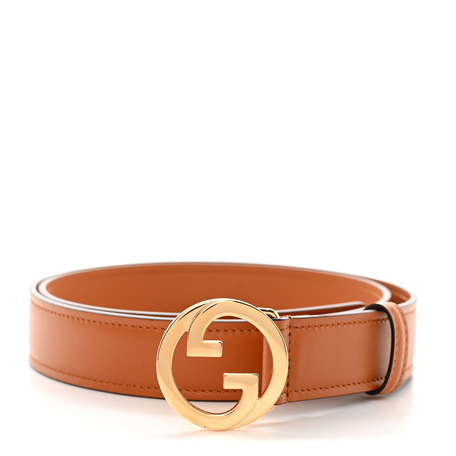 Gucci Ciny Lux Calfskin Blondie 30mm Belt 90 36 Blondie Cognac 1 of 5