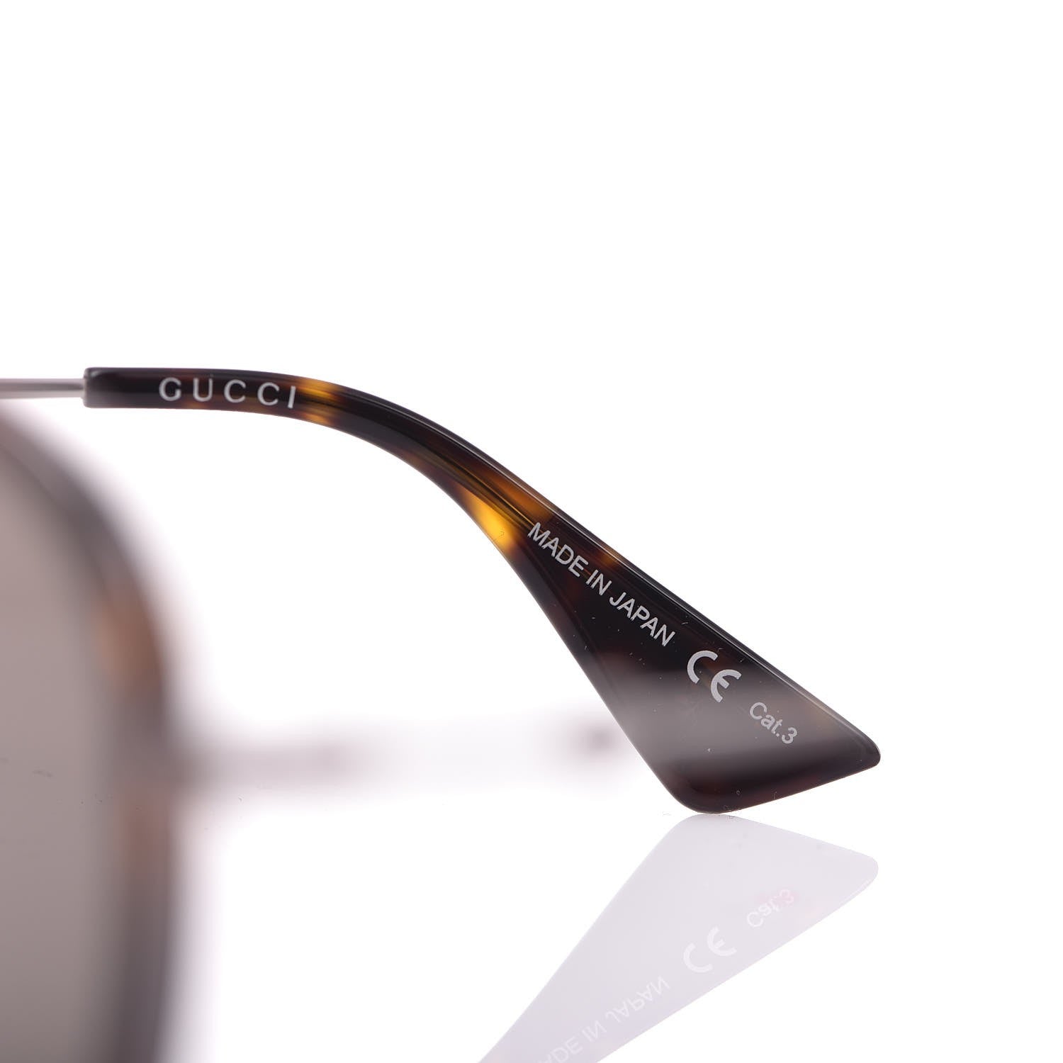 Gucci Aviator Sunglasses GG0062S Tortoise 6 of 8