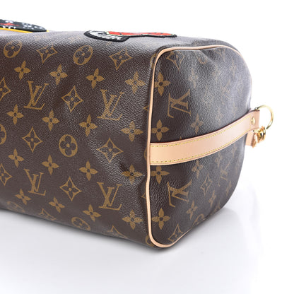 Louis Vuitton Monogram Patches Speedy Bandouliere 30 9 of 9