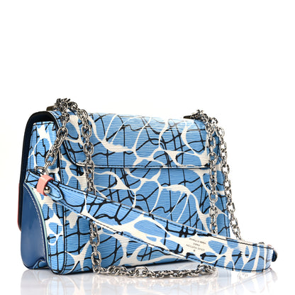 Louis Vuitton Epi Twist Shoulder Bag MM Aqua 3 of 10