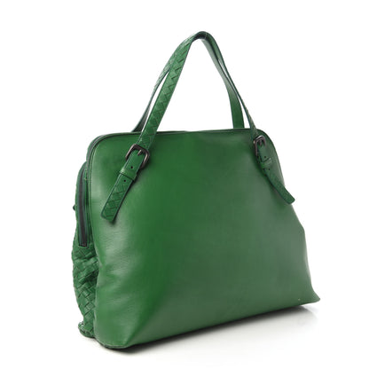 Bottega Veneta Nappa Intrecciato Double Compartment Tote Green 3 of 12