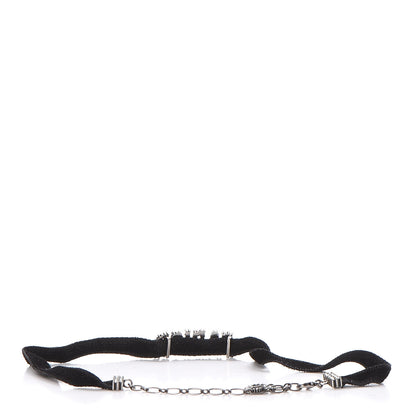 Christian Dior Velvet Crystal J’Adior Choker Necklace Black 3 of 5