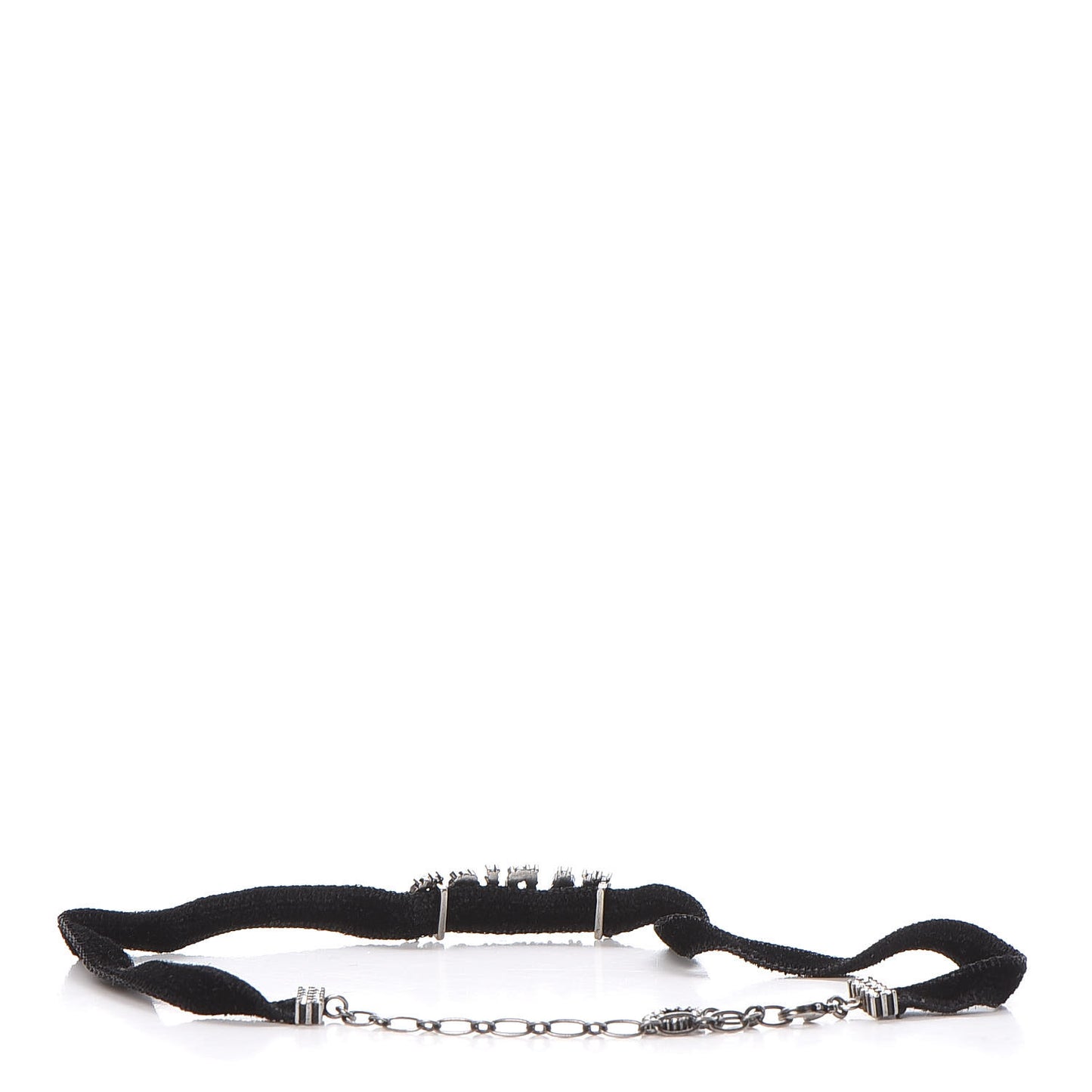 Velvet Crystal J’Adior Choker Necklace Black