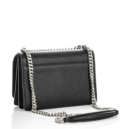 Saint Laurent Grained Calfskin Small Monogram Sunset Black 3 of 5