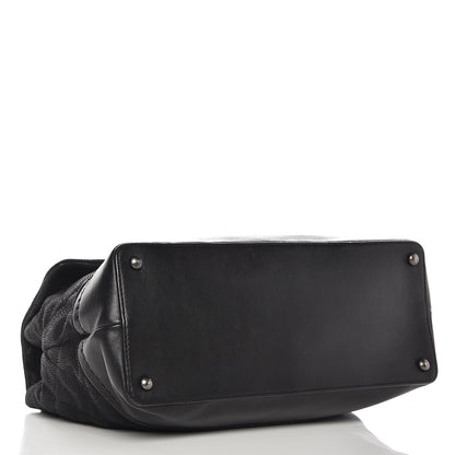 Chanel Iridescent Grained Calfskin Jumbo Globe Trotter Flap Black 4 of 7