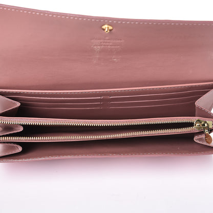 Louis Vuitton Vernis Ikat Sarah Wallet Rose Velours 5 of 9