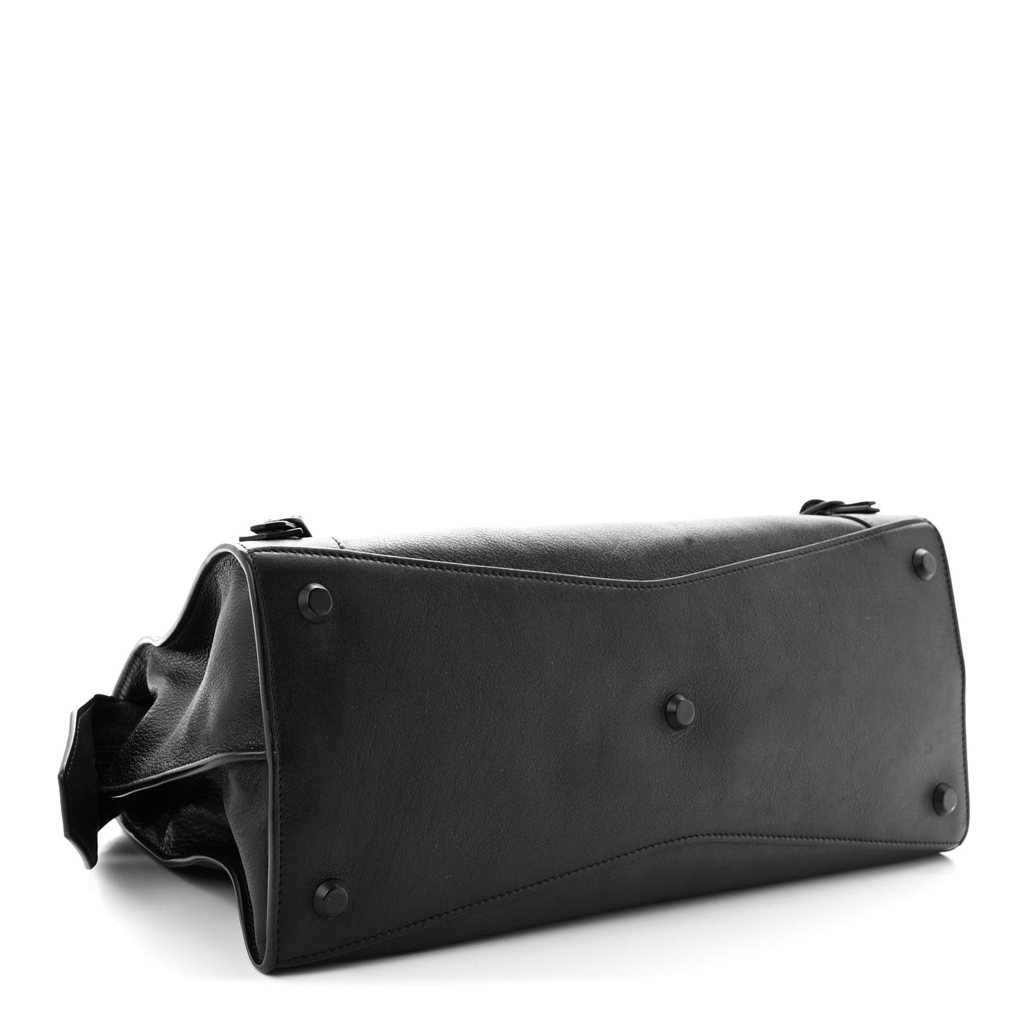Grained Calfskin Neo Classic Black Hardware Medium City Black