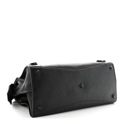 Balenciaga Grained Calfskin Neo Classic Black Hardware Medium City Black 4 of 9