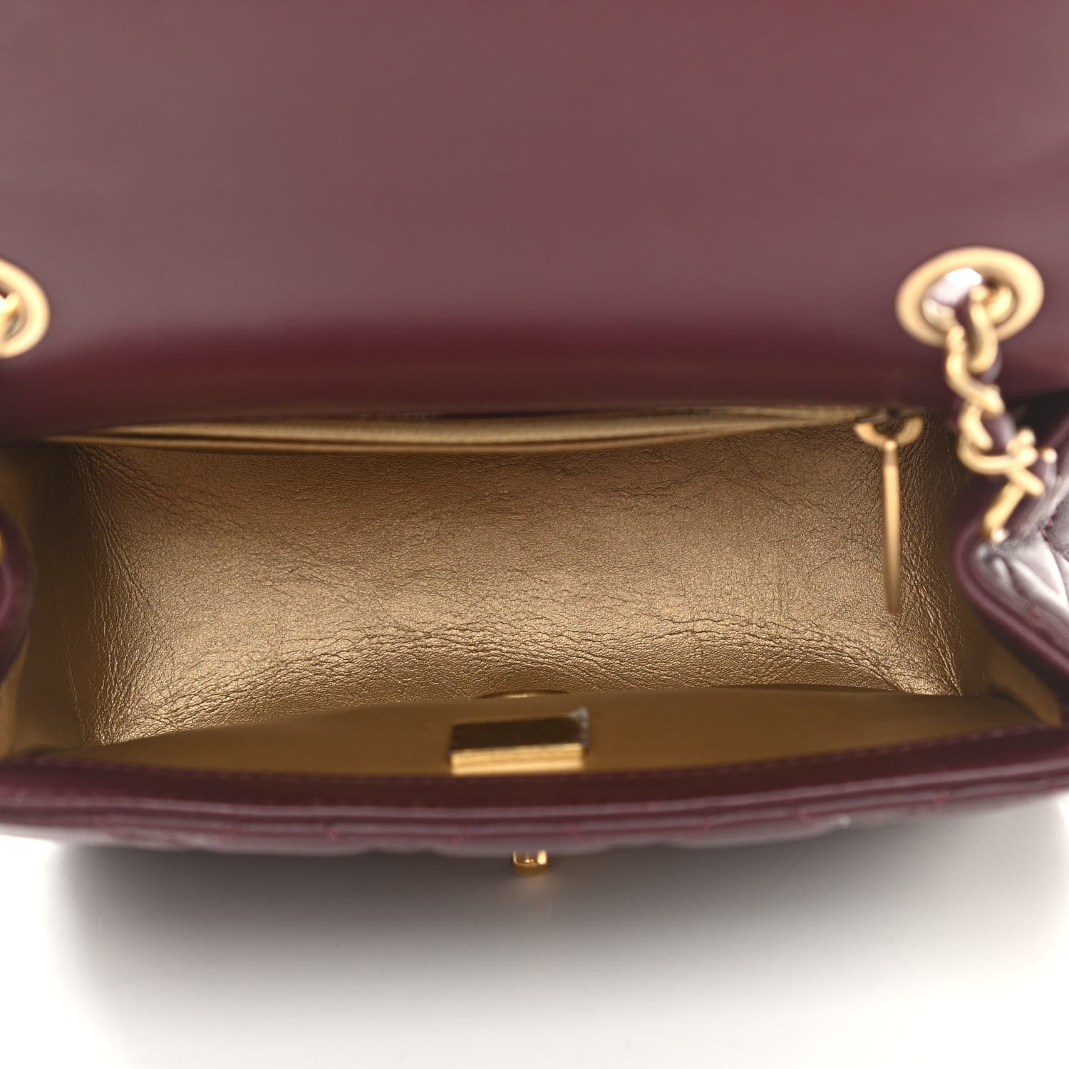 Chanel Lambskin Quilted Mini Pearl Crush Flap Burgundy 5 of 12