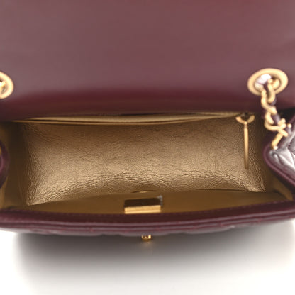 Chanel Lambskin Quilted Mini Pearl Crush Flap Burgundy 5 of 12