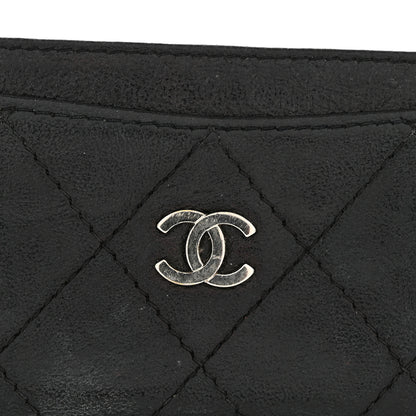 Chanel Goatskin Quilted Card Holder Black 9 of 12