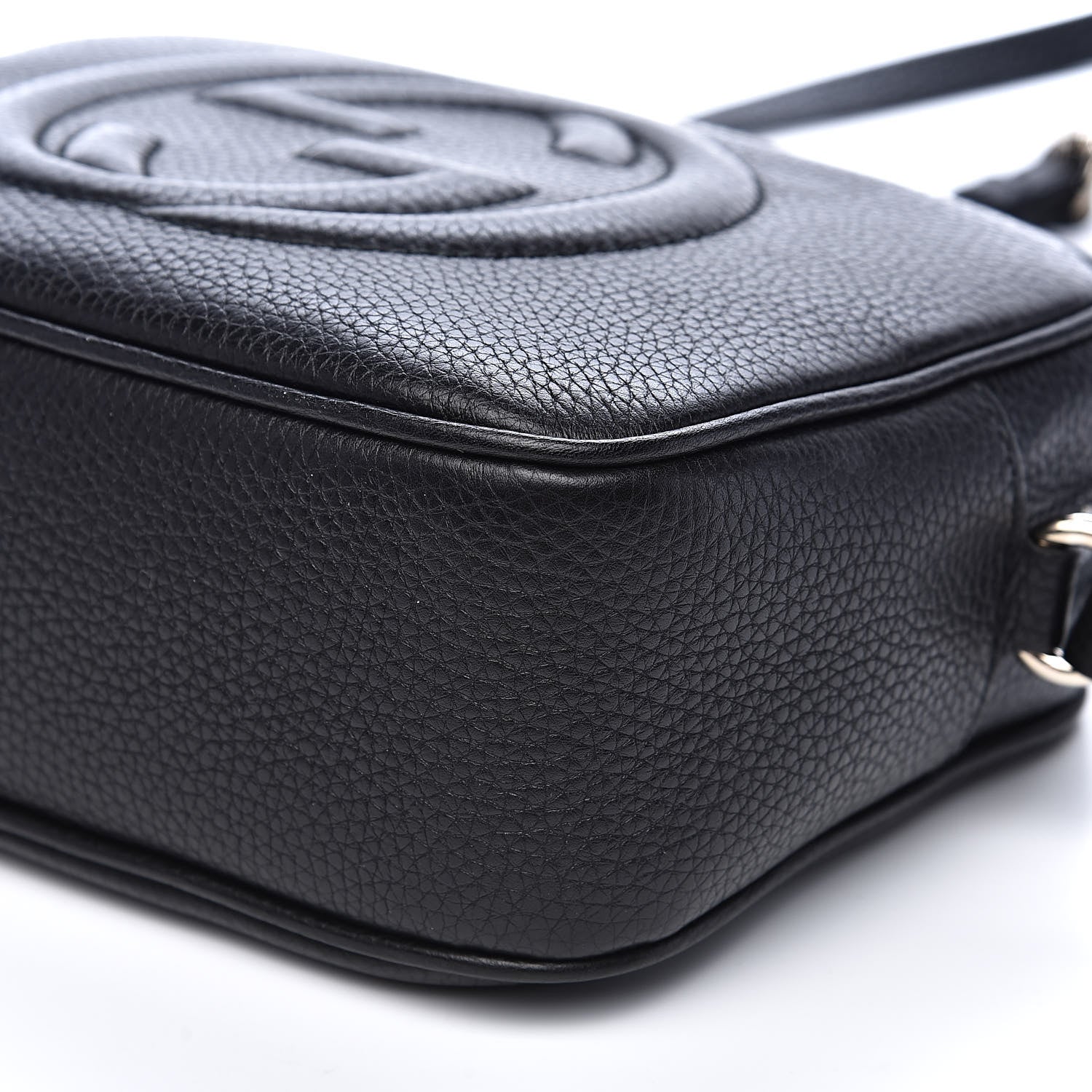 Gucci Pebbled Calfskin Small Soho Disco Bag Black 9 of 10