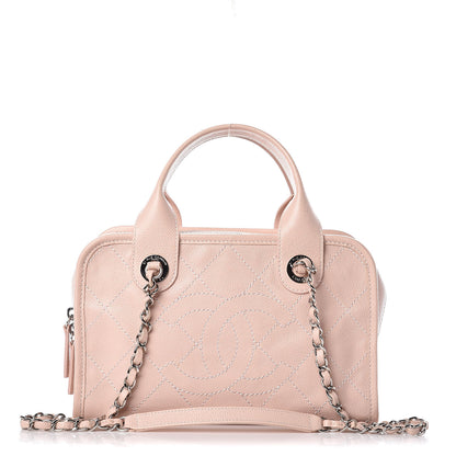 Chanel Caviar Quilted Small Deauville Bowling Bag Light Pink 1 of 13