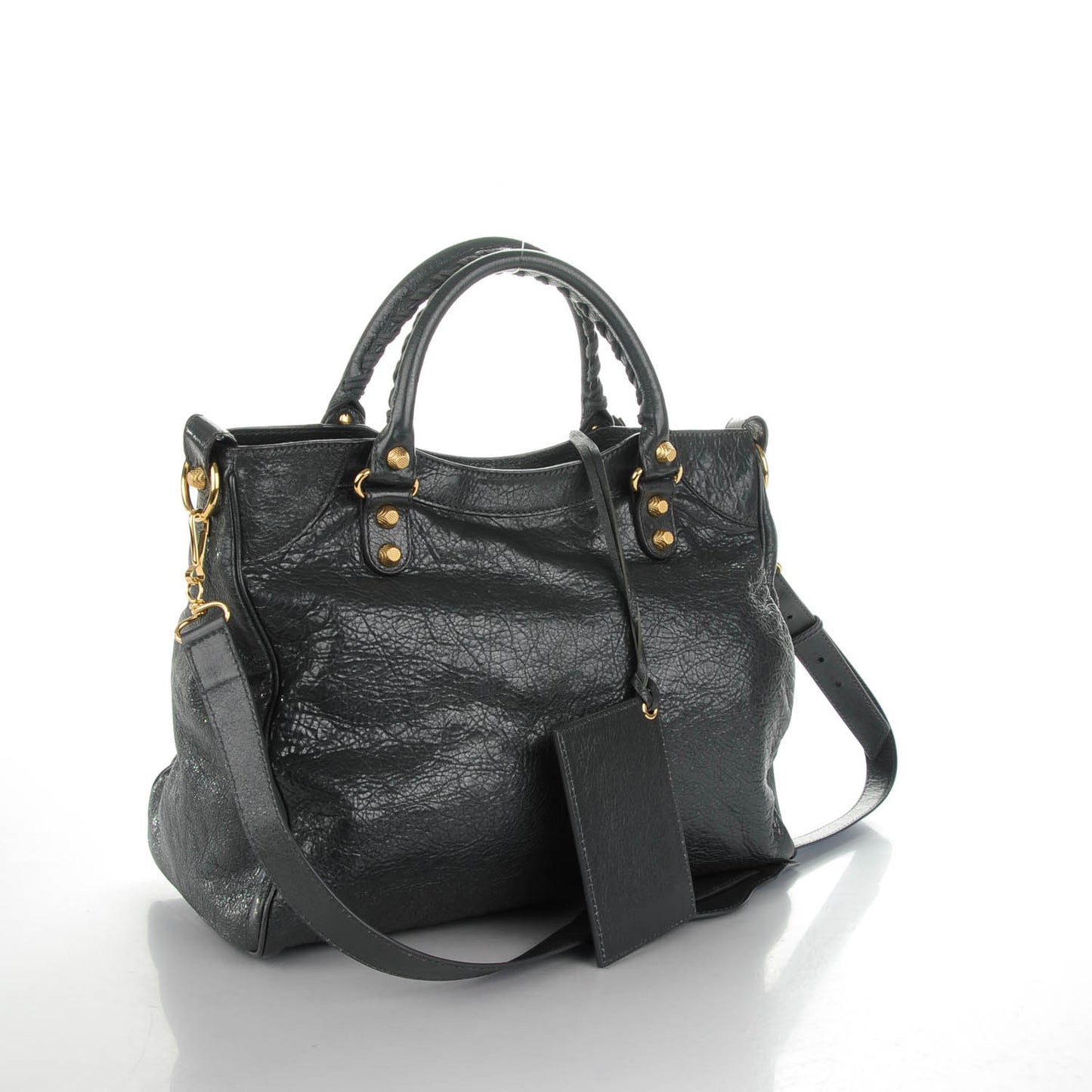 Agneau Giant 12 Gold Hardware Velo Gris Fossile Anthracite