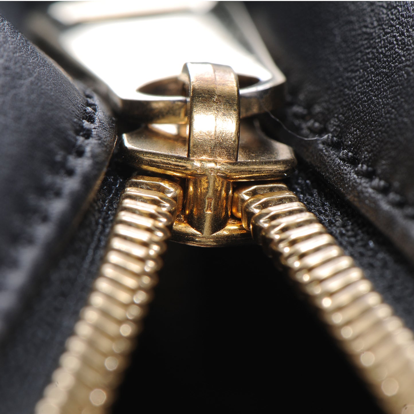 Shaded Calf Hair and Calfskin Small Trapeze Black