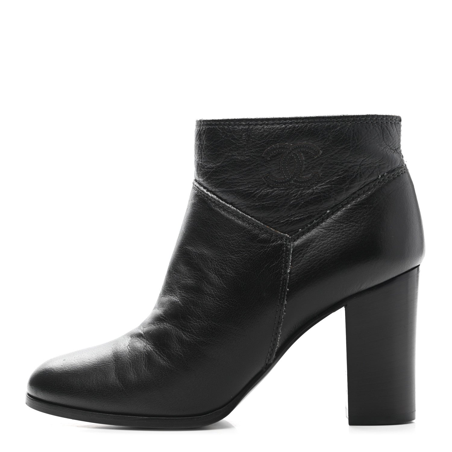 Chanel CC Ankle Boots 38 Black 1 of 12
