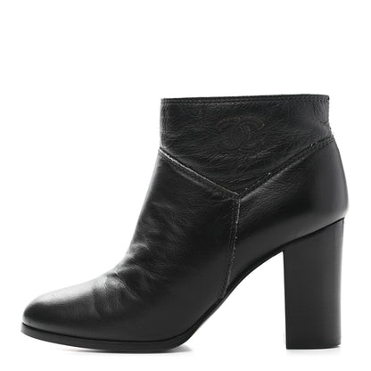 Chanel CC Ankle Boots 38 Black 1 of 12