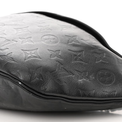 Louis Vuitton Calfskin Monogram Shadow Discovery Bumbag Black 9 of 14