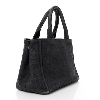 Prada Canapa Small Logo Tote Black 3 of 16