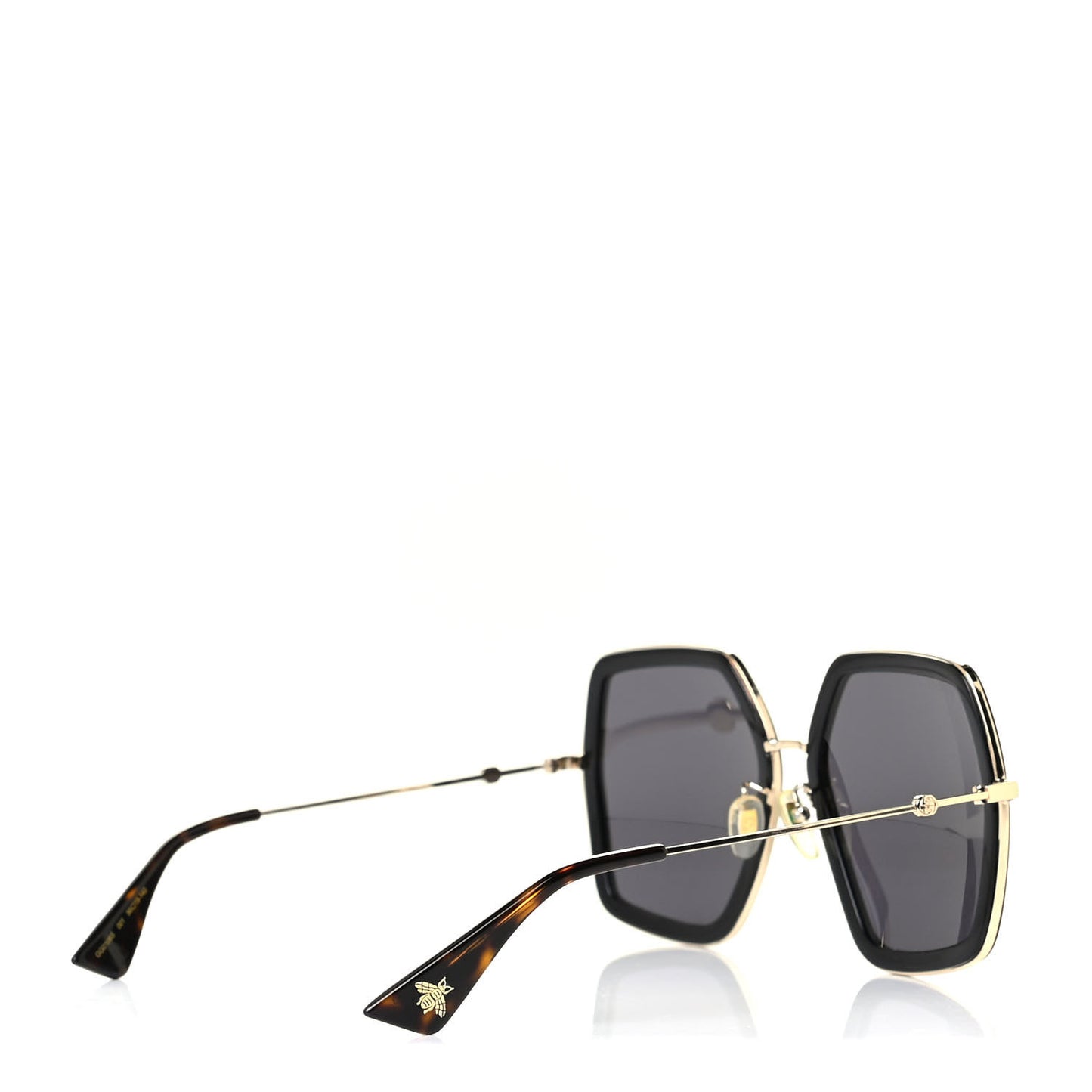 Acetate Oversize Square Frame GG0106S Sunglasses Black