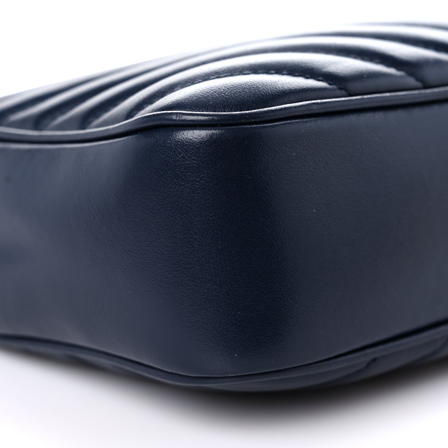 Saint Laurent Calfskin Matelasse Monogram Lou Camera Bag Navy 8 of 11