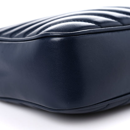 Saint Laurent Calfskin Matelasse Monogram Lou Camera Bag Navy 8 of 11