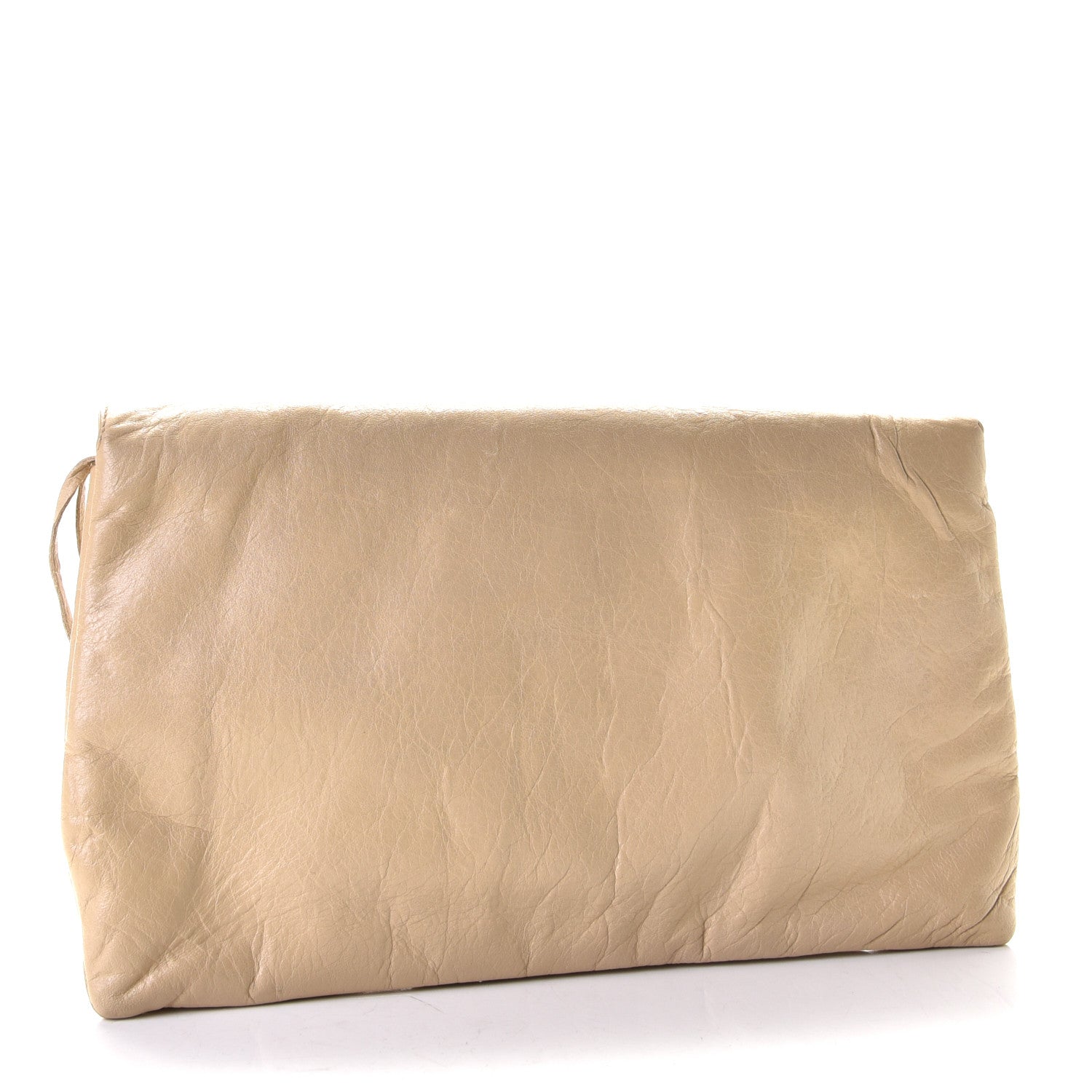 Balenciaga Agneau Classic Hardware Envelope Clutch Sahara 2 of 6