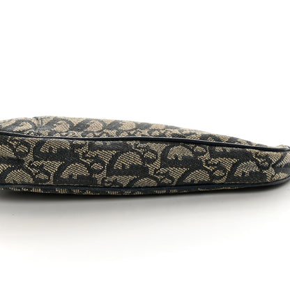 Christian Dior Monogram Mini Saddle Pochette Navy 14 of 14