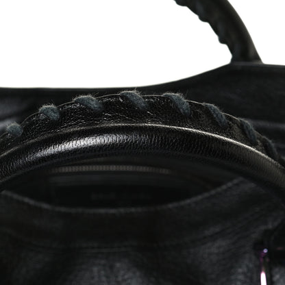 Balenciaga Chevre Iridescent Metallic Edge Hardware City Black 10 of 13