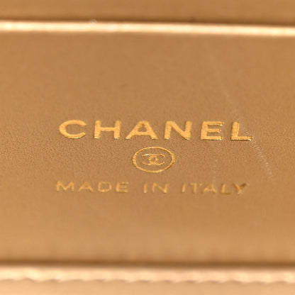 Chanel Lambskin Quilted Small Pearl Crush Vanity Case With Chain Black 6 of 10