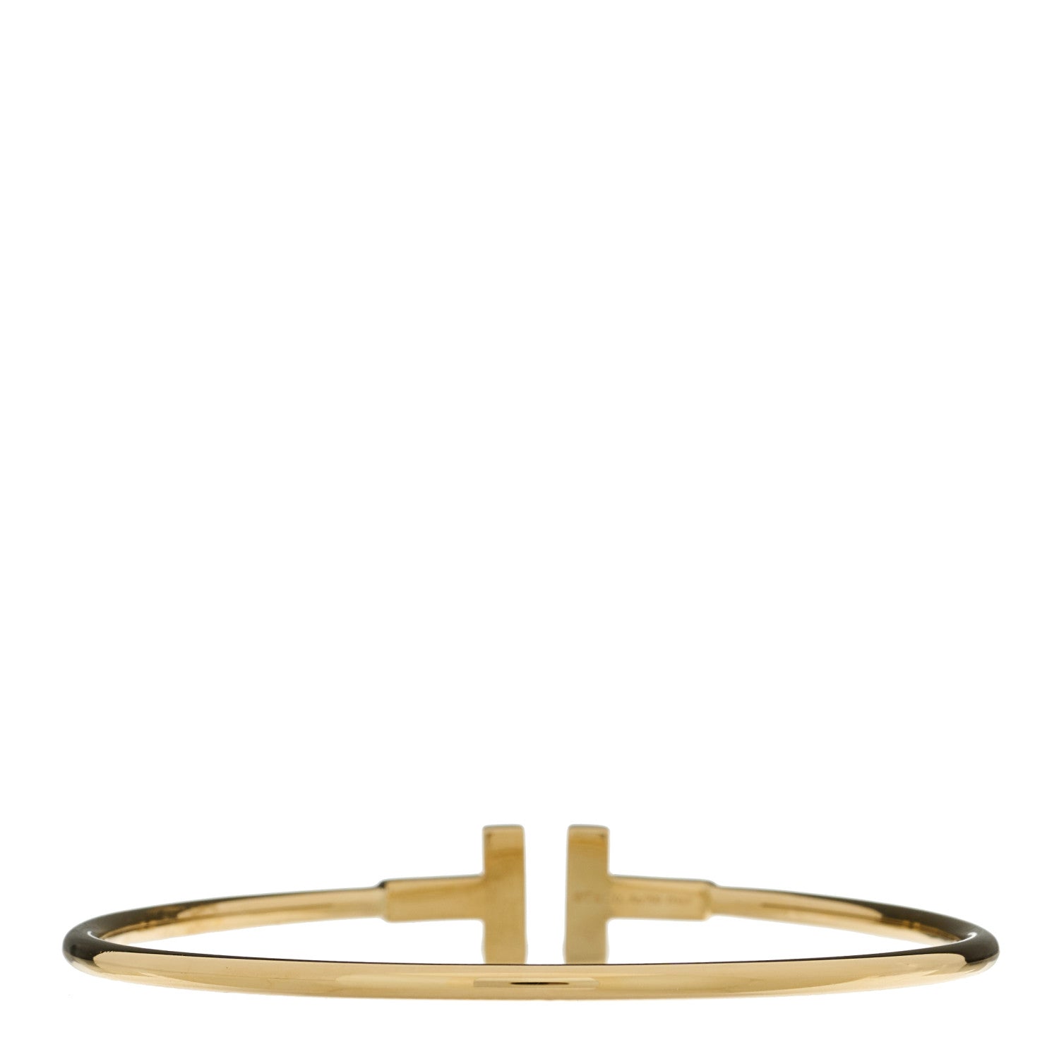 Tiffany 18K Yellow Gold T Wire Bracelet 2 of 3