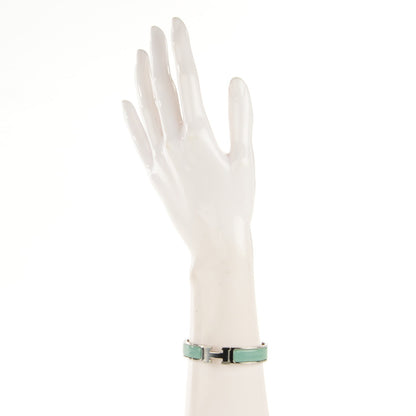 Hermes Enamel Narrow Clic Clac H Bracelet PM Jade 2 of 6