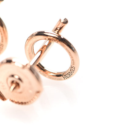 Hermes 18K Rose Gold PM Echappee Earrings 4 of 5
