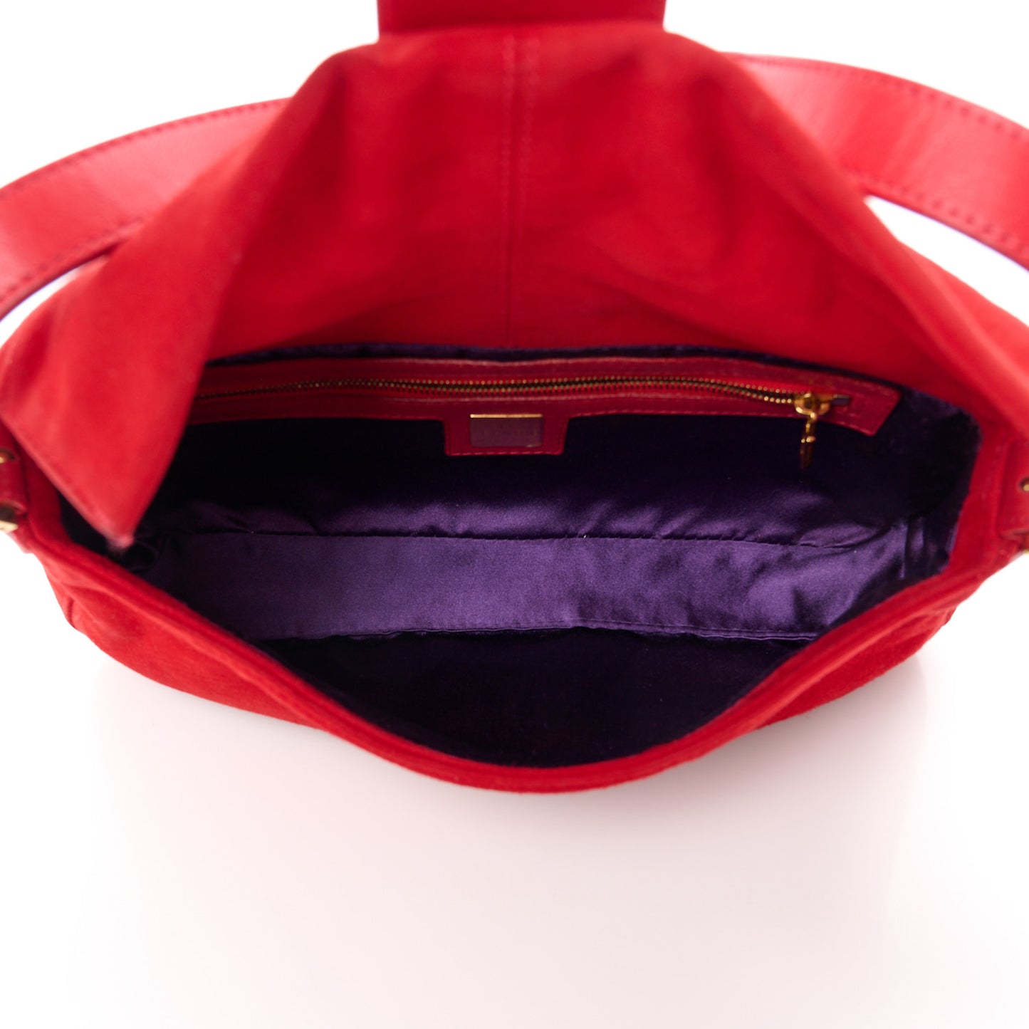 Suede Baguette Red